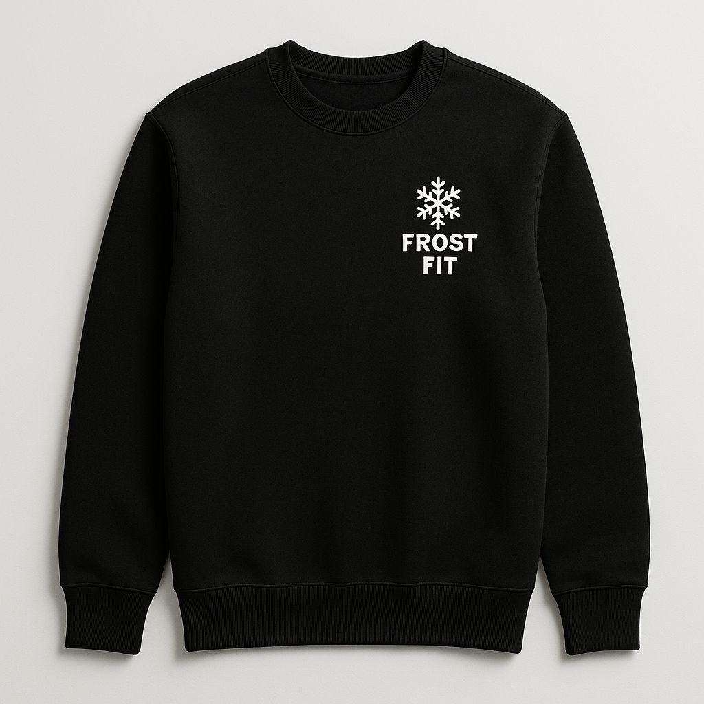 Frost Fit Black Essential Sweatshirt