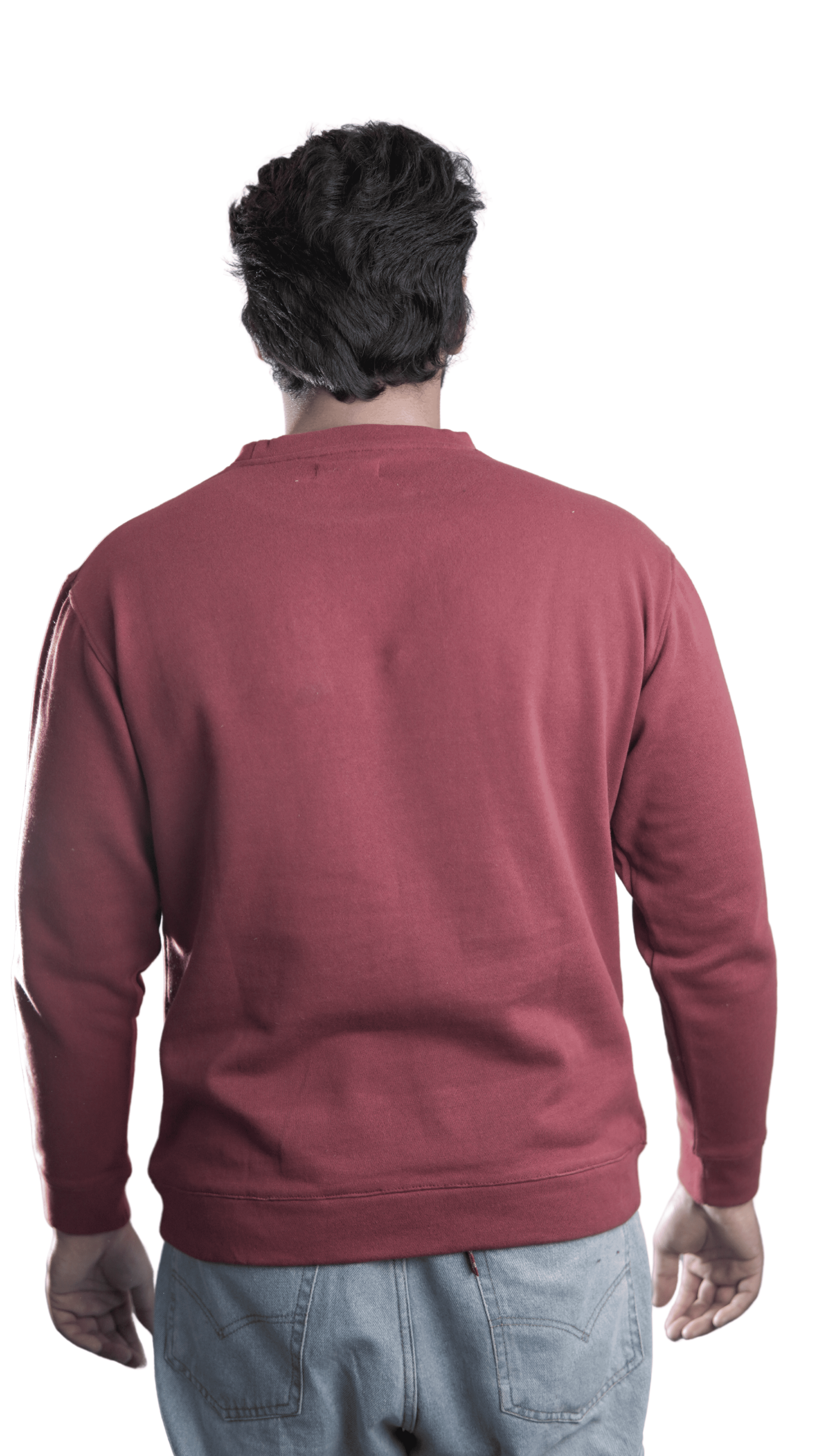 Frost Fit Maroon Bold Sweatshirt