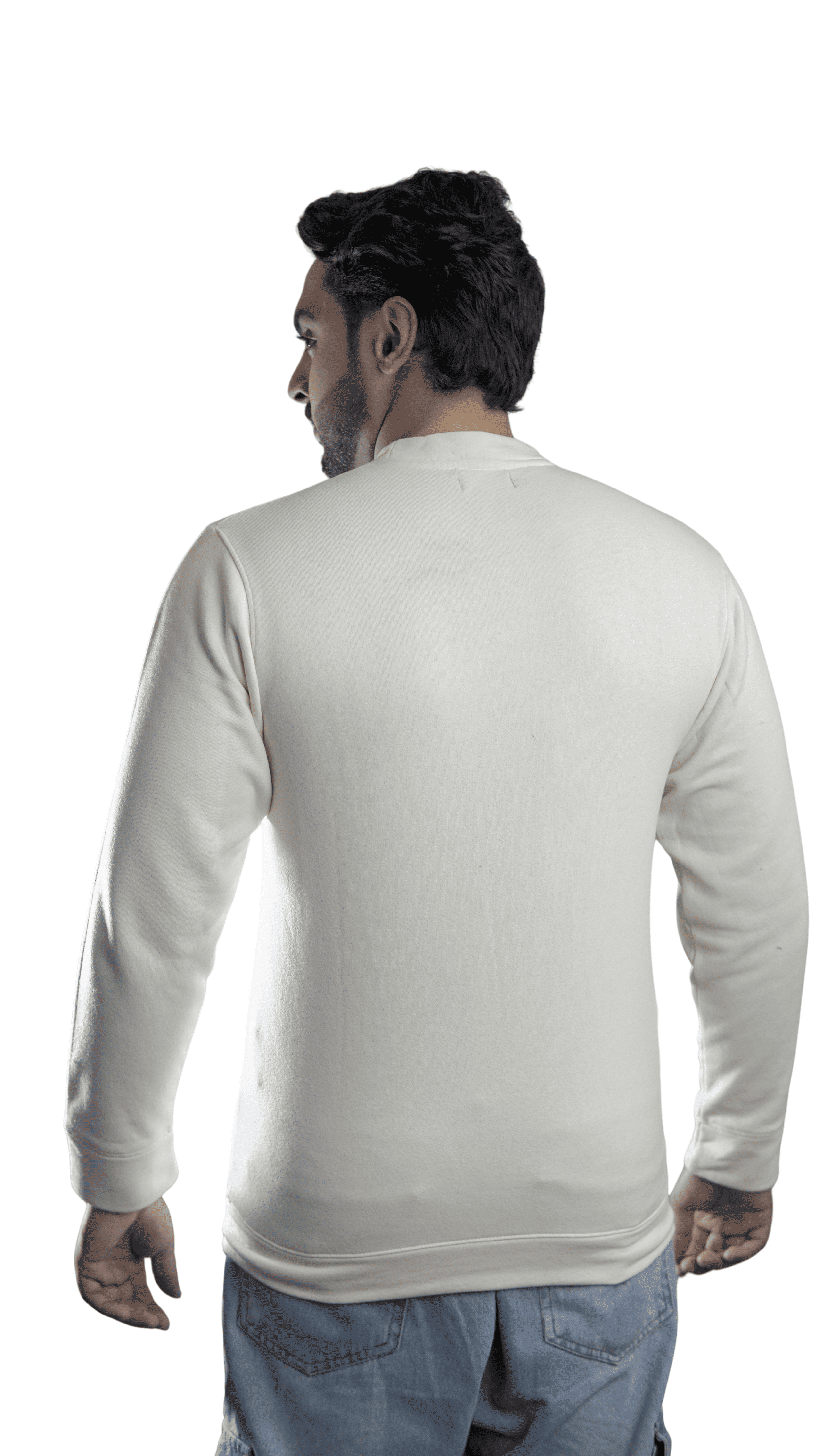 Frost Fit Cream Minimal Sweatshirt