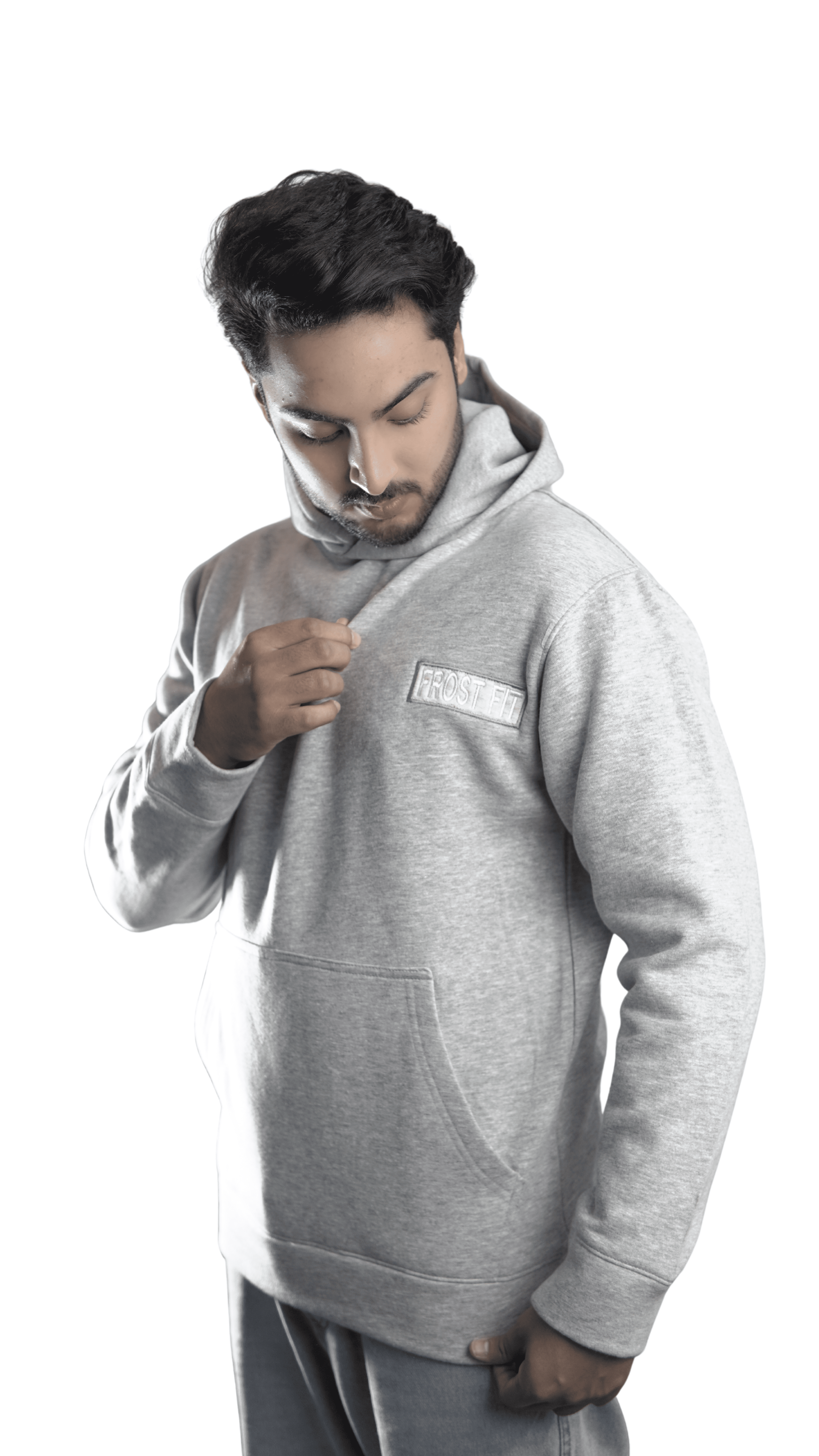 Frost Fit Gray Anime Hoodie