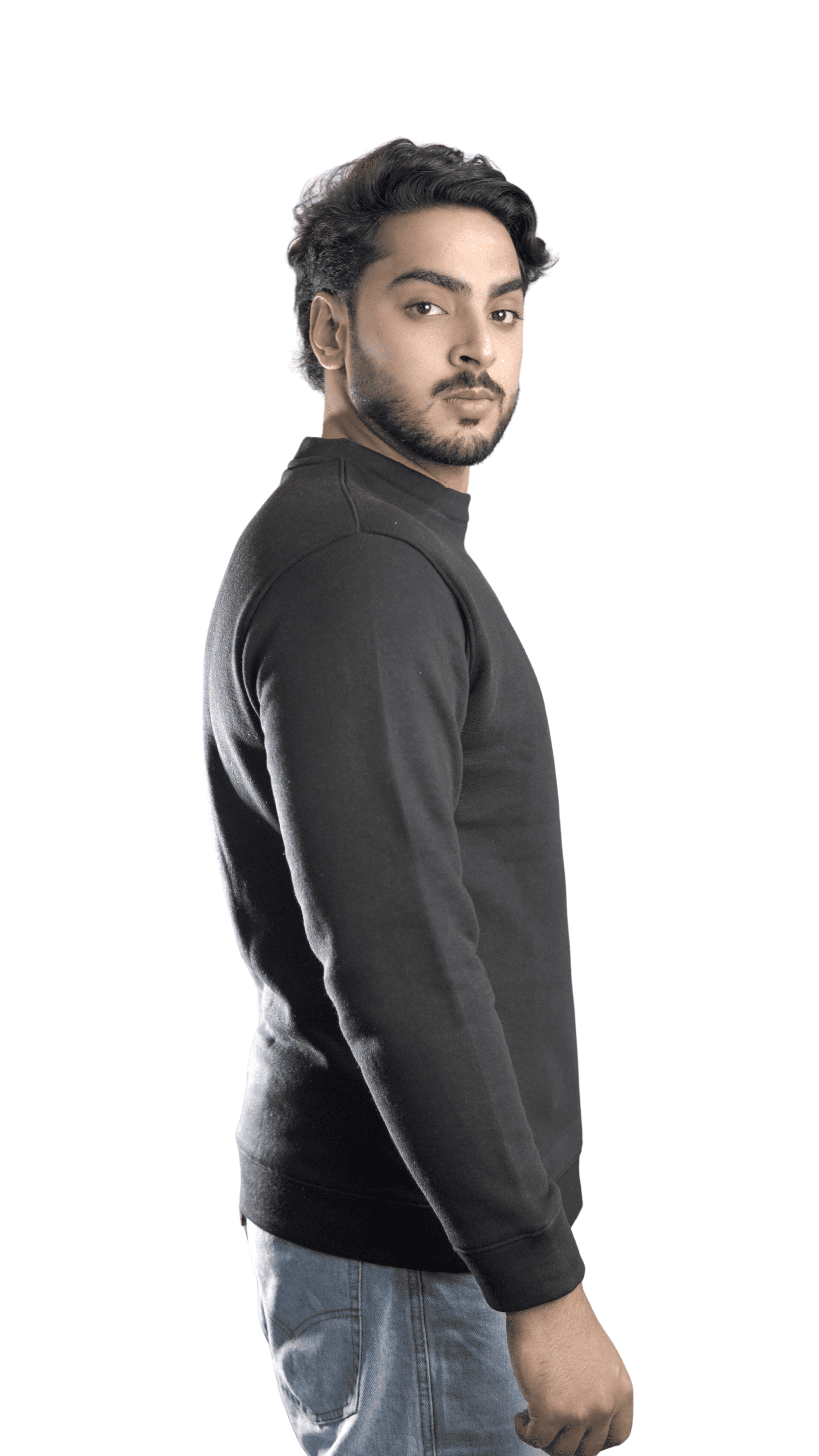 Frost Fit Black Essential Sweatshirt