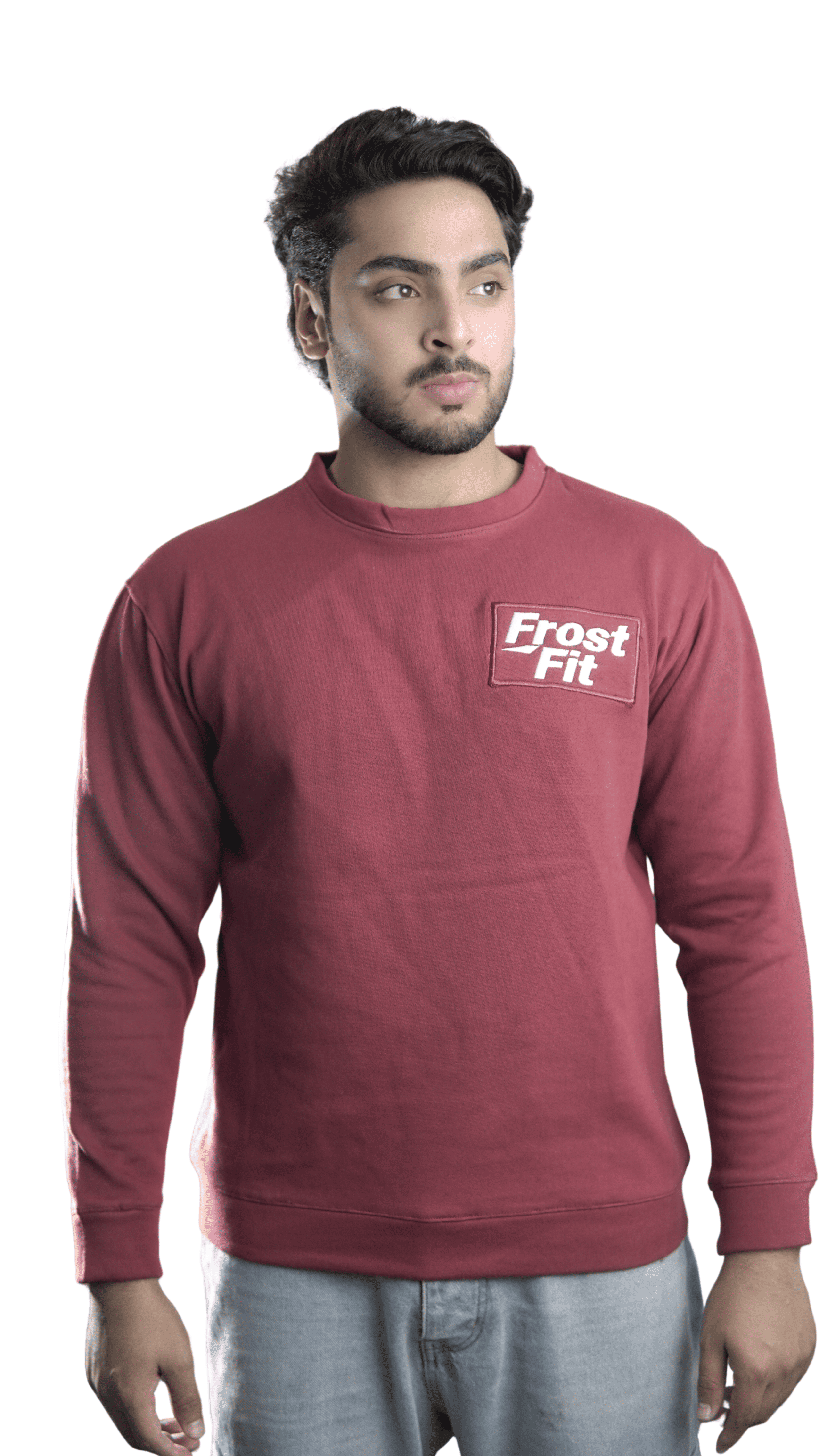 Frost Fit Maroon Bold Sweatshirt