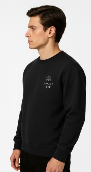 Frost Fit Black Essential Sweatshirt
