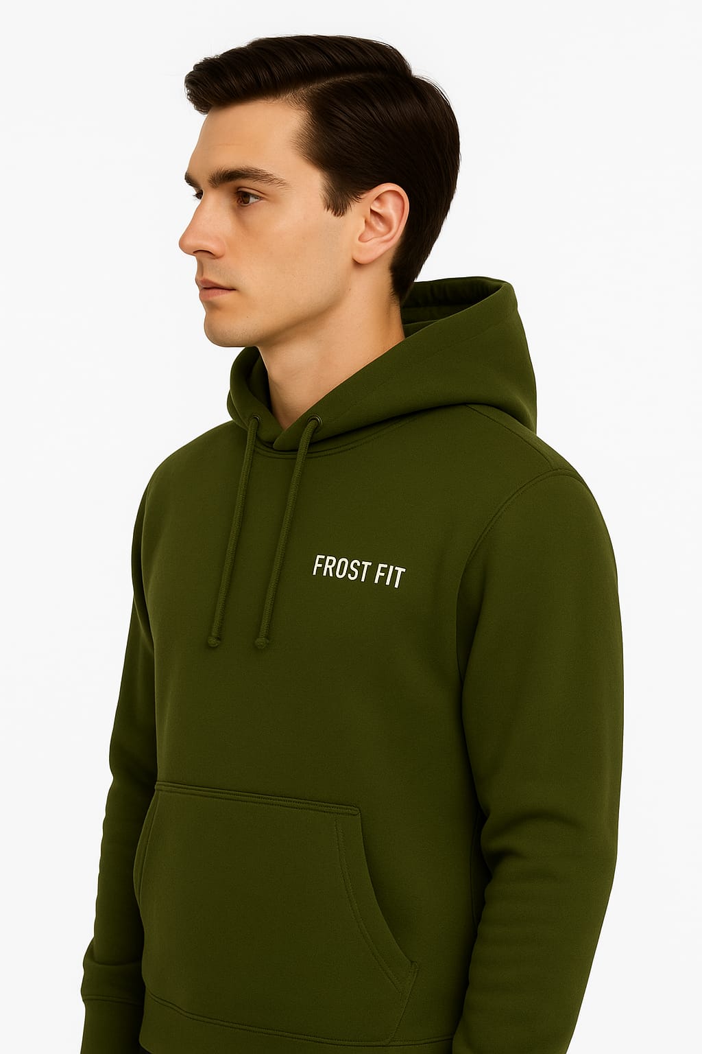 Frost Fit Olive Graphic Hoodie