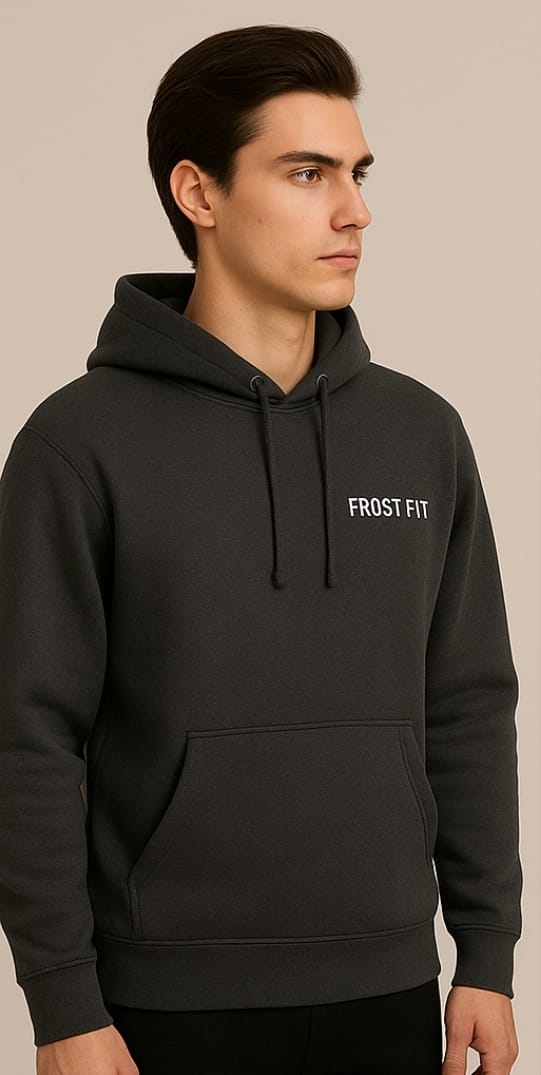 Frost Fit Charcoal Anime Hoodie