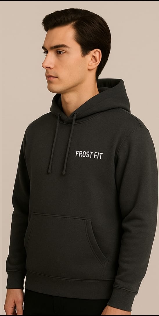 Frost Fit Charcoal Anime Hoodie