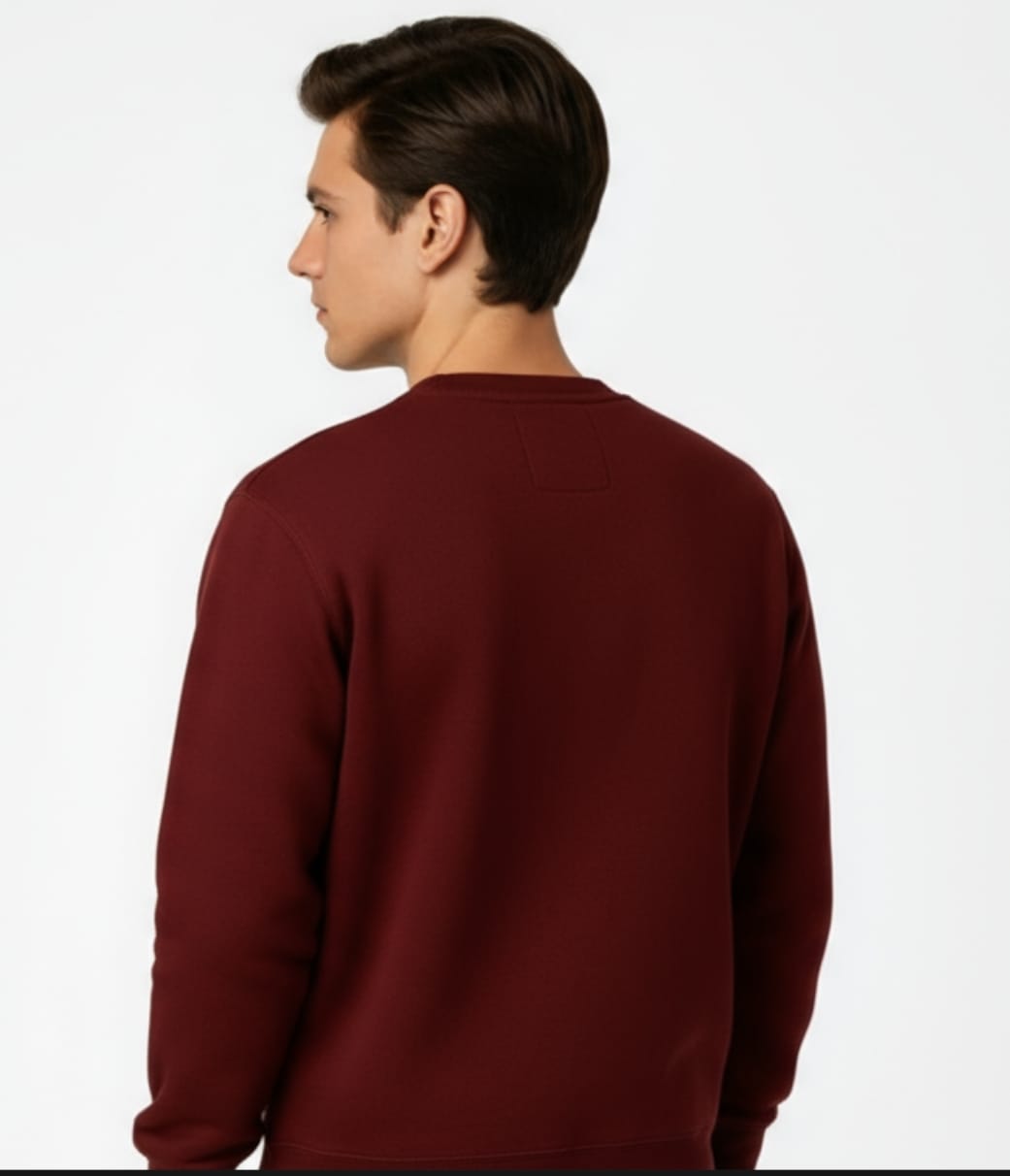 Frost Fit Maroon Bold Sweatshirt