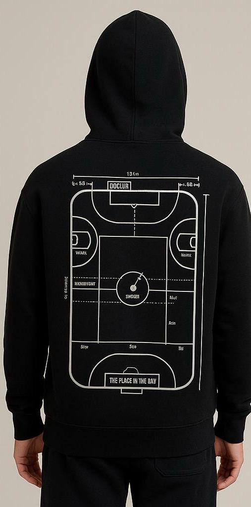 Frost Fit Black Graphic Hoodie